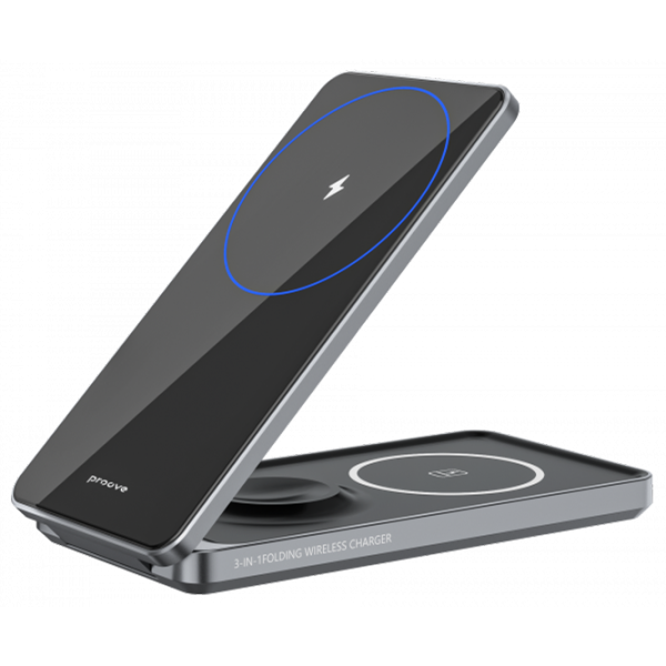 Încărcător wireless Proove Metal Edge 3 A/ Gray photo 1