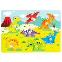 Пазл 2D Noriel Пазл с Динозаврами 1+/ Количество деталей: 7