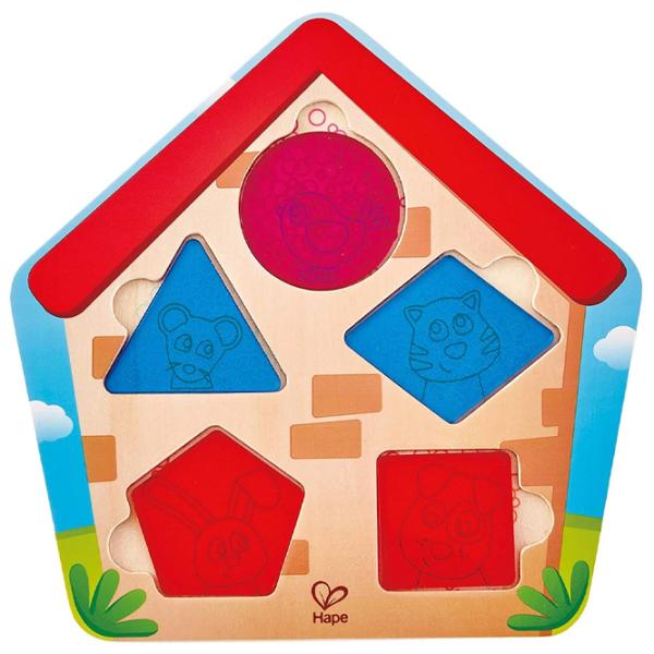 Пазл 2D Hape Who's in The House 2+/ Количество деталей: 5 photo 1