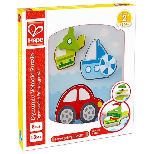Пазл 2D Hape Dynamic Vehicle 1.5+/ Количество деталей: 8 photo 1 Пазл 2D Hape Dynamic Vehicle 1.5+/ Количество деталей: 8 photo 1