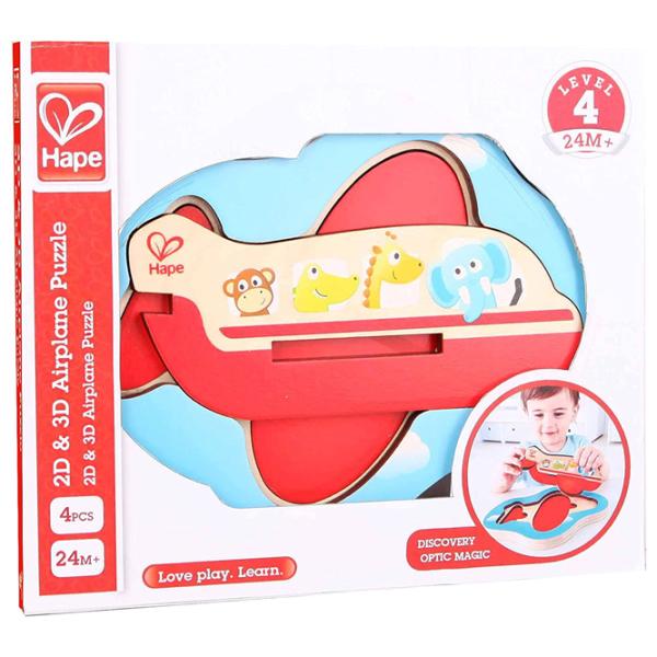 Пазл 3D Hape Airplane 2+/ Количество деталей: 4 photo 1