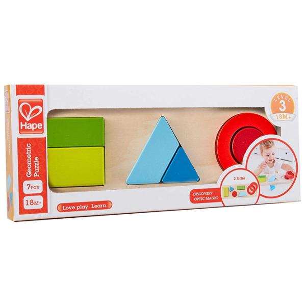Пазл 2D Hape Geometry Puzzle 1.5+/ Количество деталей: 7 photo 1
