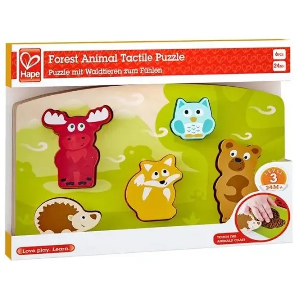 Пазл 2D Hape Forest Animals 2+/ Количество деталей: 6 photo 1 Пазл 2D Hape Forest Animals 2+/ Количество деталей: 6 photo 1