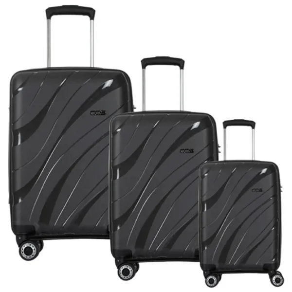 Valiză CCS 5223 Set 105l/ Anthracite photo 1 Valiză CCS 5223 Set 105l/ Anthracite photo 1