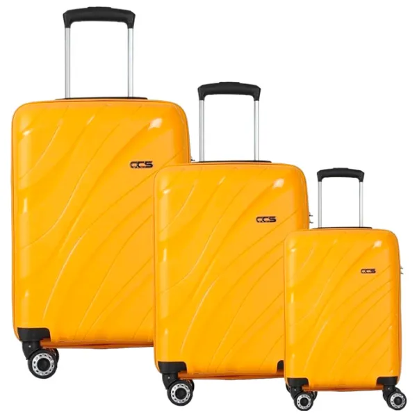 Valiză CCS 5223 Set 105l/ Yellow photo 1 Valiză CCS 5223 Set 105l/ Yellow photo 1