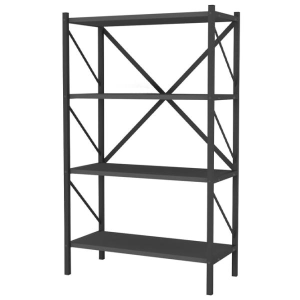 Стеллаж Fabulous 4 Shelves Metal 121см x 66см x 34см cm/ Металл/ Anthracite photo 1