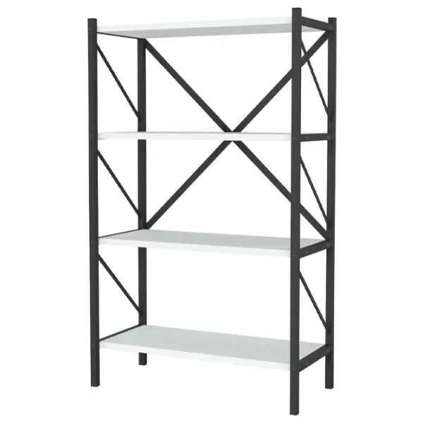 Стеллаж Fabulous 4 Shelves Metal 121см x 66см x 34см cm/ Металл/ Black photo 1