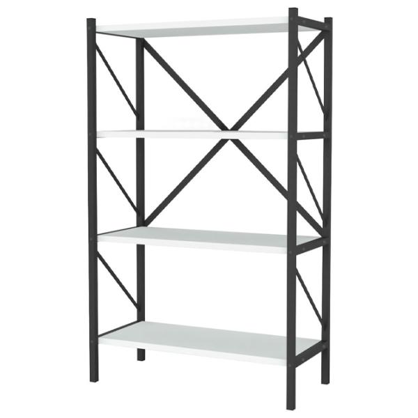 Стеллаж Fabulous 4 Shelves Metal 121см x 66см x 34см cm/ Металл/ Black photo 1