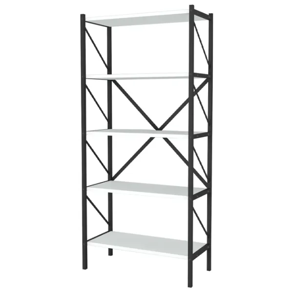 Стеллаж Fabulous 5 Shelves Metal 160см x 66см x 34см cm/ Металл/ White photo 1