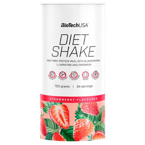 Proteină BioTechUSA Diet Shake 720 g (5999076240517) praf/ Сăpșuni photo 1
