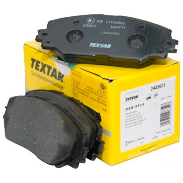 Тормозные колодки Textar 2433601 передние/ дисковые photo 1 Тормозные колодки Textar 2433601 передние/ дисковые photo 1