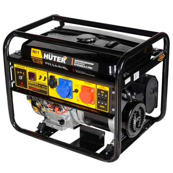 Generator de curent Huter DY9500LX-3 PRO 220 - 380 V Benzină/ 6.8 kW photo 1