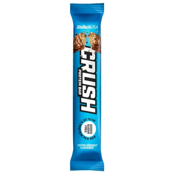 Batoane proteice BioTechUSA Crush Bar Nucă de cocos, caramel (5999076228805) 64 g photo 1