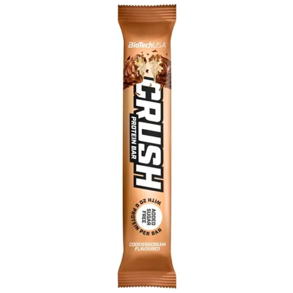 Batoane proteice BioTechUSA Crush Bar Cookies and cream (5999076228782) 64 g photo 1