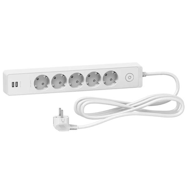 Удлинитель Schneider-Electric ST945U3W 3 м Белый photo 1