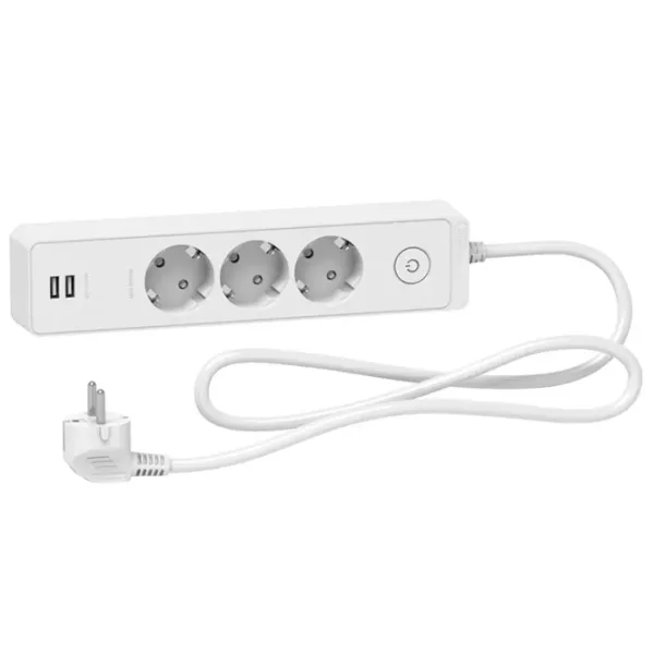 Prelungitor Schneider-Electric ST943U1W 1.5 m White photo 1