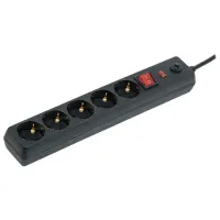 Удлинитель IEK SF-05K 5 м Черный