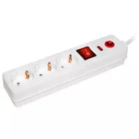 Удлинитель IEK SF-03K 1.5 м Белый