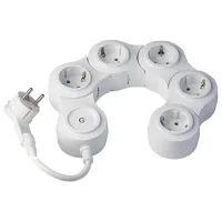 Удлинитель Scame PP2529 1.5 м Белый