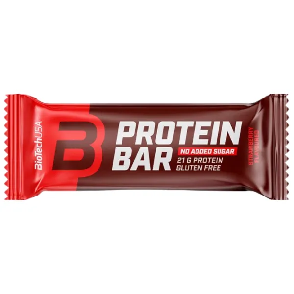 Batoane proteice BioTechUSA Protein Bar Сăpșuni (5999076236657) 70 g photo 1