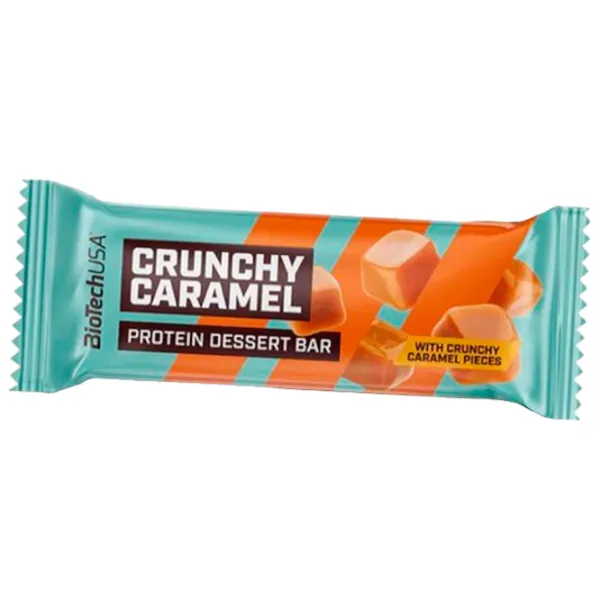 Batoane proteice BioTechUSA Protein Dessert Bar Caramel crocant (5999076239870) 50 g photo 1 Batoane proteice BioTechUSA Protein Dessert Bar Caramel crocant (5999076239870) 50 g photo 1
