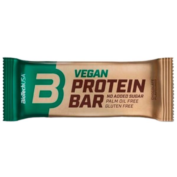 Batoane proteice BioTechUSA Vegan Bar Ciocolată (5999076239139) 50 g photo 1 Batoane proteice BioTechUSA Vegan Bar Ciocolată (5999076239139) 50 g photo 1