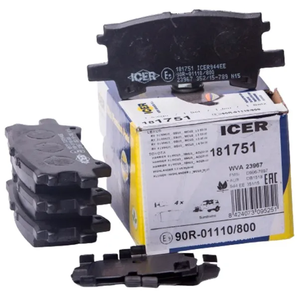 Plăcuțe de frână Icer 181751 spate/ disk photo 1 Plăcuțe de frână Icer 181751 spate/ disk photo 1