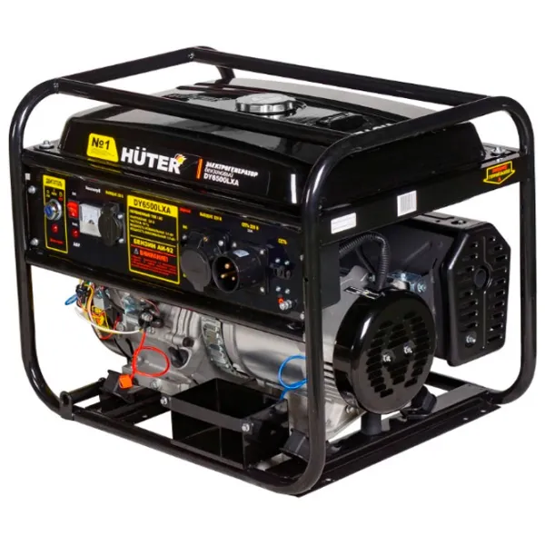 Генератор Huter DY6500LXA + AVR 220/ 230 В Бензин/ 5 кВт photo 1