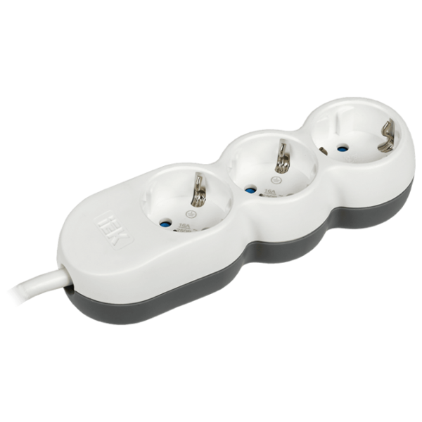 Prelungitor IEK WYP53-16-03-D15-Z 1.5 m White photo 1