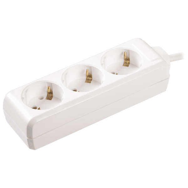 Удлинитель IEK WYP10-16-03-03-Z-N 3 м Белый photo 1