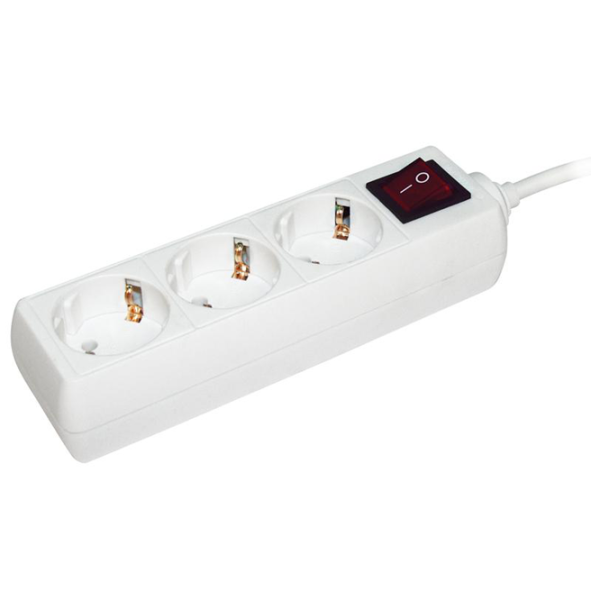 Prelungitor IEK WYP10-16-03-03-ZK-N 3 m White photo 1