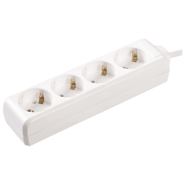 Удлинитель IEK WYP10-16-04-03-Z-N 3 м Белый photo 1