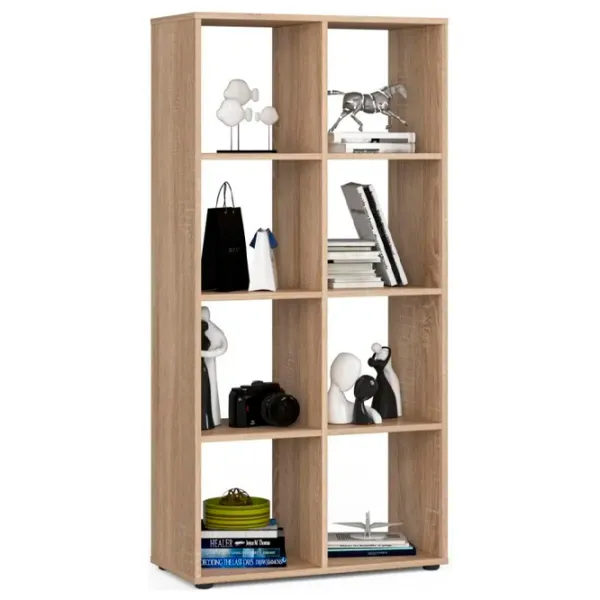 Стеллаж Akord Quad 8 (5521008) 144см x 70.5см x 33см cm/ ЛДСП/ Дуб cонома photo 1 Стеллаж Akord Quad 8 (5521008) 144см x 70.5см x 33см cm/ ЛДСП/ Дуб cонома photo 1
