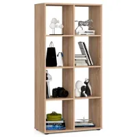 Etajeră Akord Quad 8 (5521008) 144 x 70.5 x 33 cm/ PAL/ Sonoma Oak