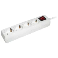 Удлинитель IEK WYP10-16-04-03-ZK-N 3 м Белый