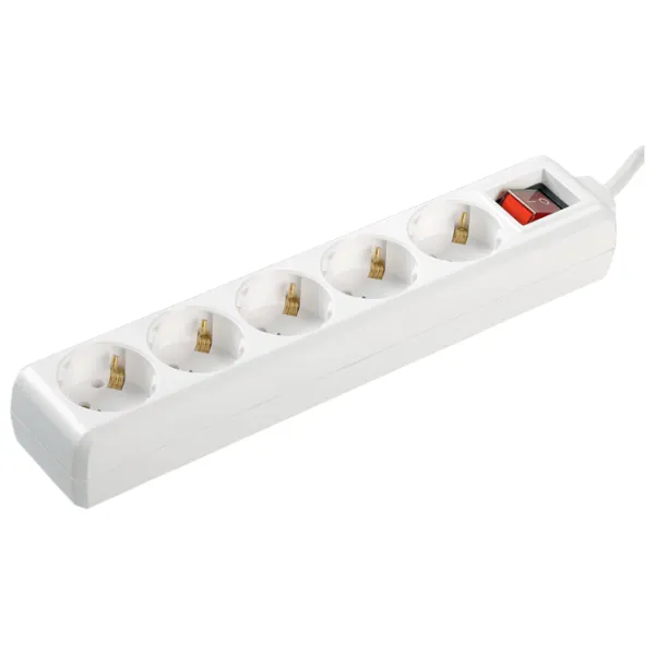 Удлинитель IEK WYP10-16-05-03-ZK-N 3 м Белый photo 1