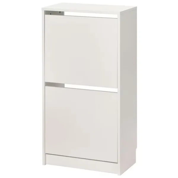 Обувной шкаф Ikea Bissa 2 93см x 49см x 28см/ ЛДСП/ White photo 1