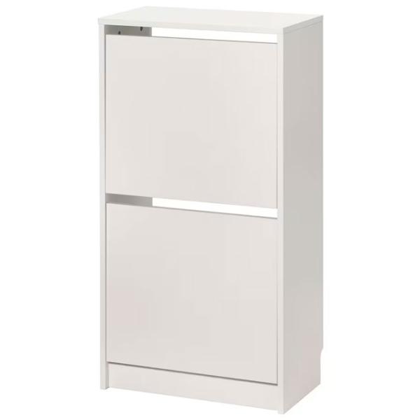 Обувной шкаф Ikea Bissa 2 93см x 49см x 28см/ ЛДСП/ White photo 1
