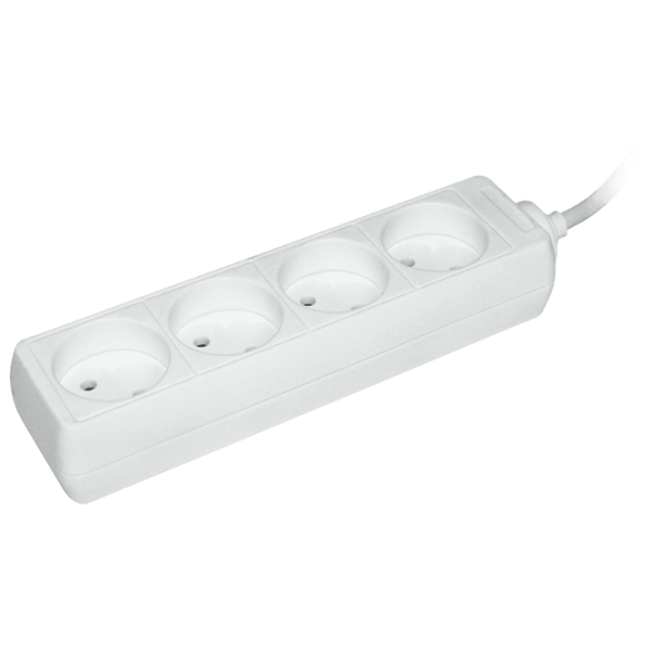Удлинитель IEK WYP10-06-04-03-N 3 м Белый photo 1