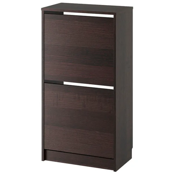 Обувной шкаф Ikea Bissa 2 93см x 49см x 28см/ ЛДСП/ Black photo 1 Обувной шкаф Ikea Bissa 2 93см x 49см x 28см/ ЛДСП/ Black photo 1