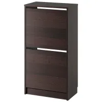 Обувной шкаф Ikea Bissa 2 93см x 49см x 28см/ ЛДСП/ Black