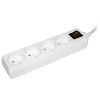 Удлинитель IEK WYP10-06-04-03-K-N 3 м Белый