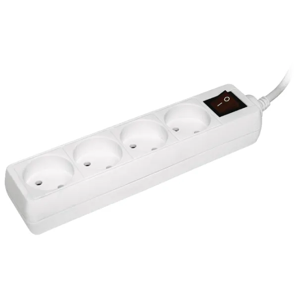 Удлинитель IEK WYP10-06-04-05-K-N 5 м Белый photo 1