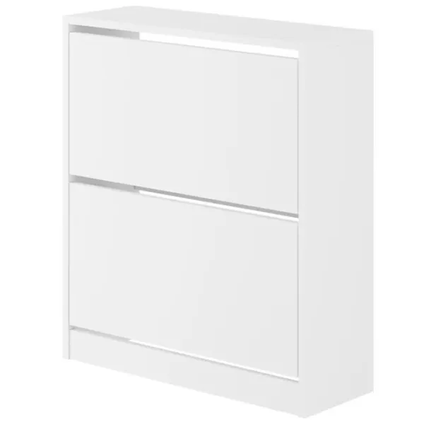 Обувной шкаф Showdeko Shoe Cabinet (M.AK.23500) 82см x 73см x 25см/ ЛДСП/ White photo 1