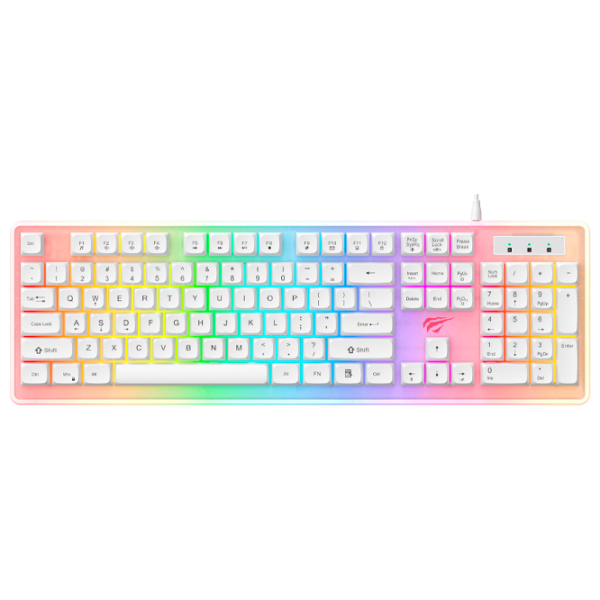 Tastatură Havit KB876L Cu fir/ White photo 1