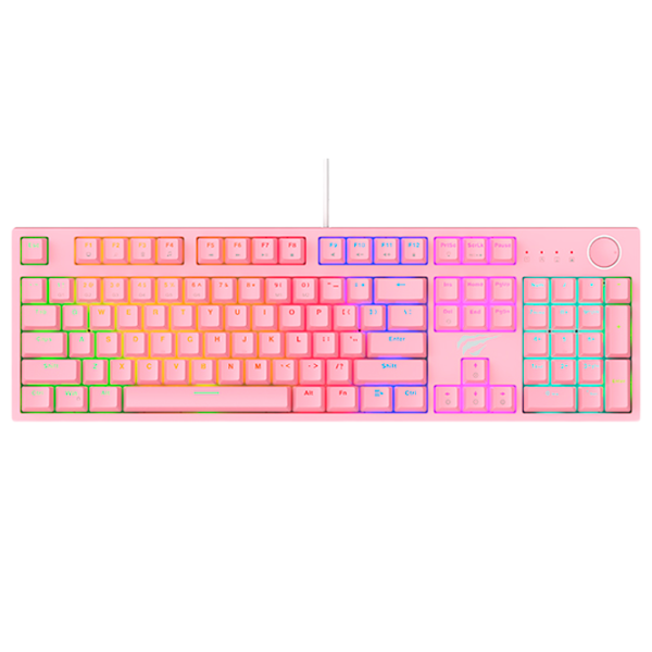 Клавиатура Havit KB871L Проводная/ Розовый photo 1