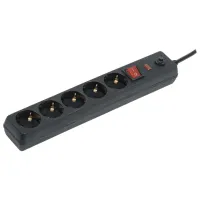 Удлинитель IEK WFP10-16-05-03-ZK-K02 3 м Черный