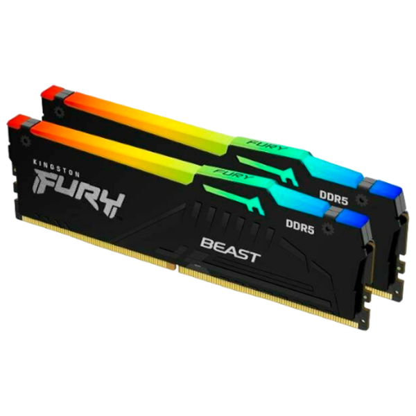 Оперативная память Kingston FURY Beast RGB SDRAM KF552C40BBAK2-16 DIMM/ DDR5/ 16 ГБ photo 1