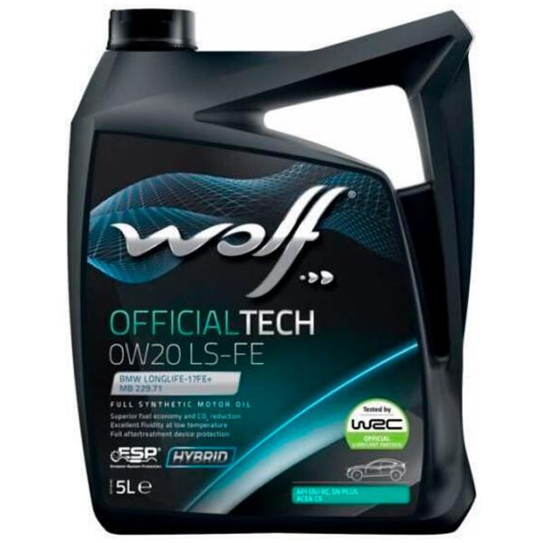 Моторное масло Wolf LL-17FE/ MB 229.71 0W20 OFFTECH LS-FE 0W-20 5 л синтетическое photo 1
