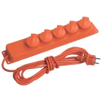 Удлинитель IEK WYP10-16-05-05-44-N 5 м Красный